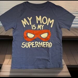 The Children's Place Superhero Mom T-Shirt - Blue and Red size 3T